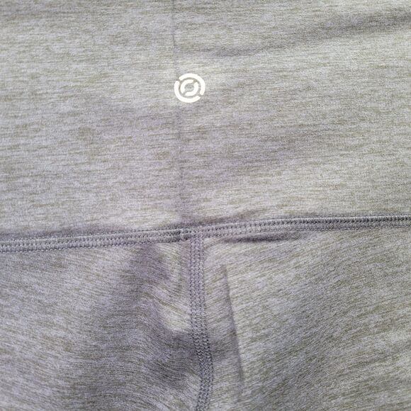 Core 10 Women's All Day Comfort 22" High-Waist Capri Yoga Legging Navy/Gray 1X - Picture 4 of 10